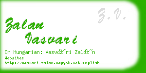 zalan vasvari business card